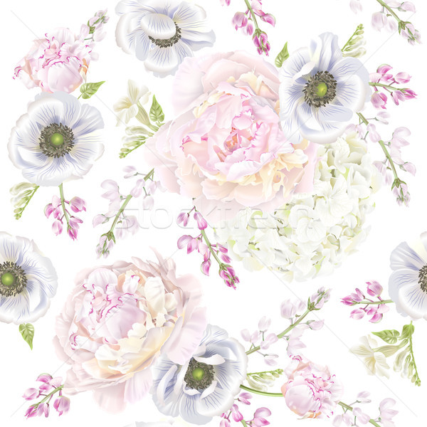 Patroon vector botanisch bloemen Stockfoto © PurpleBird