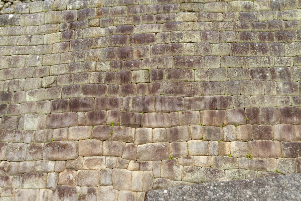 Inca wall in the city Machu-Picchu,Peru Stock photo © pxhidalgo