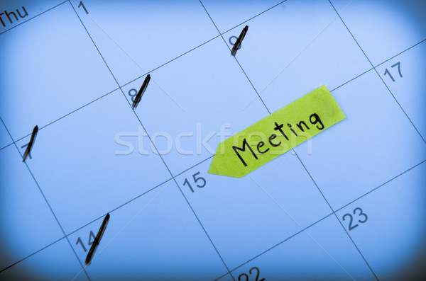 Setting a meeting date on calendar Stock photo © pxhidalgo