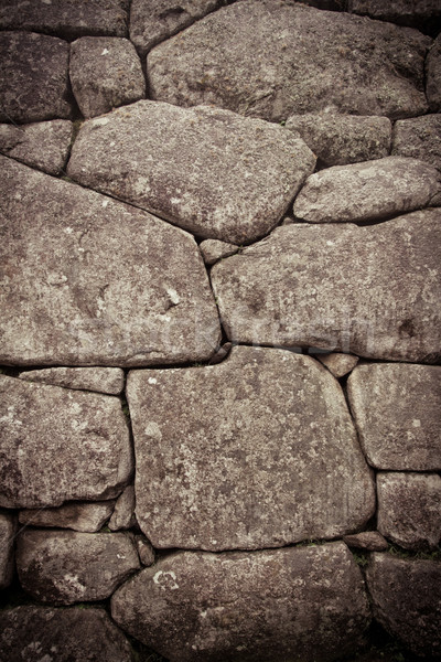 Inca wall detail, color processed Stock photo © pxhidalgo