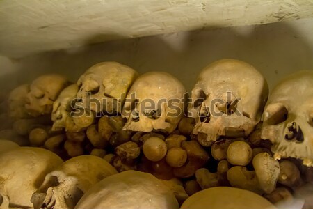 Igazi emberi koponyák katedrális Lima Peru Stock fotó © pxhidalgo
