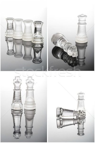 glass chess photographed up close Stock photo © pxhidalgo
