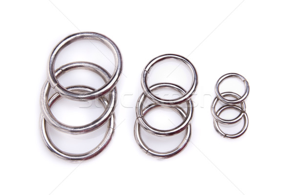 metal rings completely isolated on white Stock photo © pxhidalgo