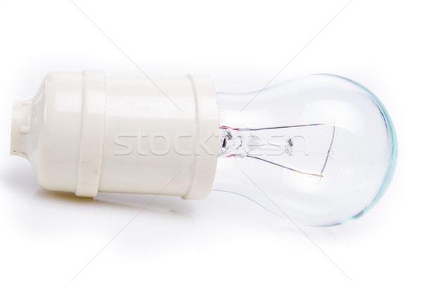 transparent light bulb isolated on white Stock photo © pxhidalgo