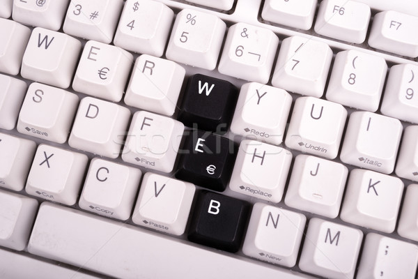 Word JOB written with black keys on computer keyboard. Stock photo © pxhidalgo