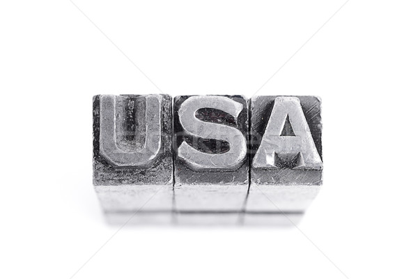 USA podpisania antyczne metal list typu Zdjęcia stock © pxhidalgo