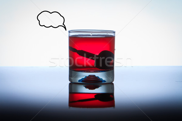 Alcoholic Drink with Car Keys concept drinking and driving Stock photo © pxhidalgo