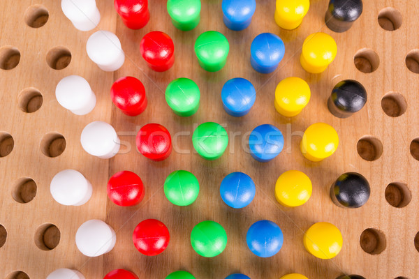 chinese checkers wooden board game Stock photo © pxhidalgo