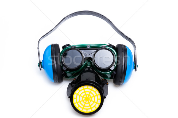 Safety Gear Mask,ear defenders and goggles Stock photo © pxhidalgo