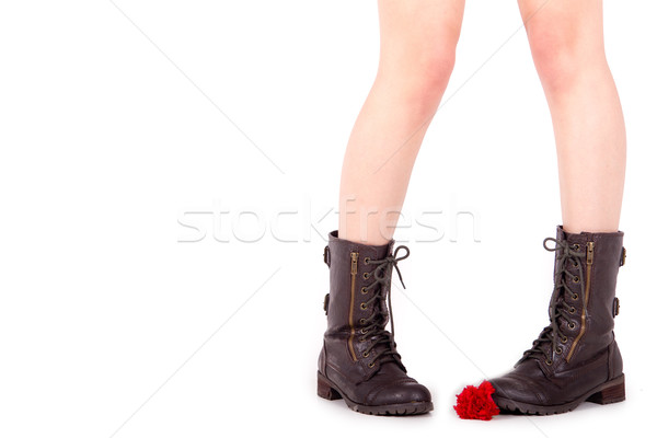 Boots of a woman Stock photo © pxhidalgo
