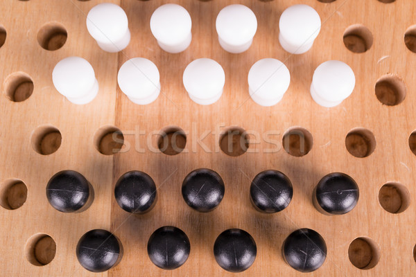 chinese checkers wooden board game Stock photo © pxhidalgo
