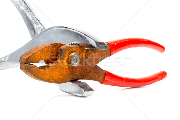 shiny pliers biting rusty ones Stock photo © pxhidalgo