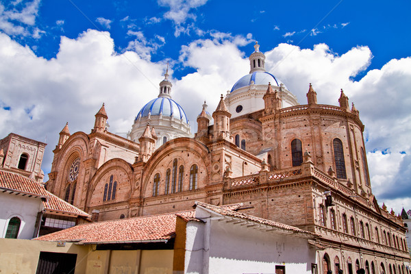 New cathedral in Cuenca with blue sky Stock photo © pxhidalgo
