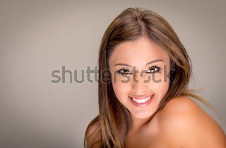 快樂 裸 袒胸 女子 女孩 背景 商業照片 © pxhidalgo