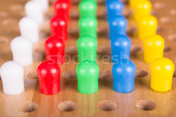 Stock photo: chinese wooden board game