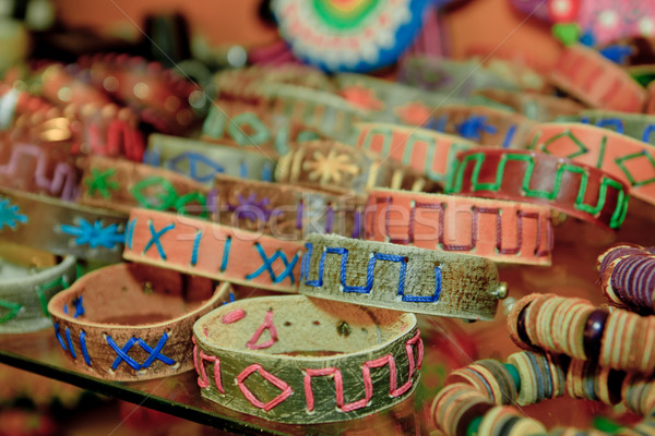 Wristbands in an Ecuador market Stock photo © pxhidalgo