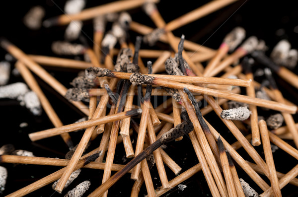 Group of burned matches Stock photo © pxhidalgo