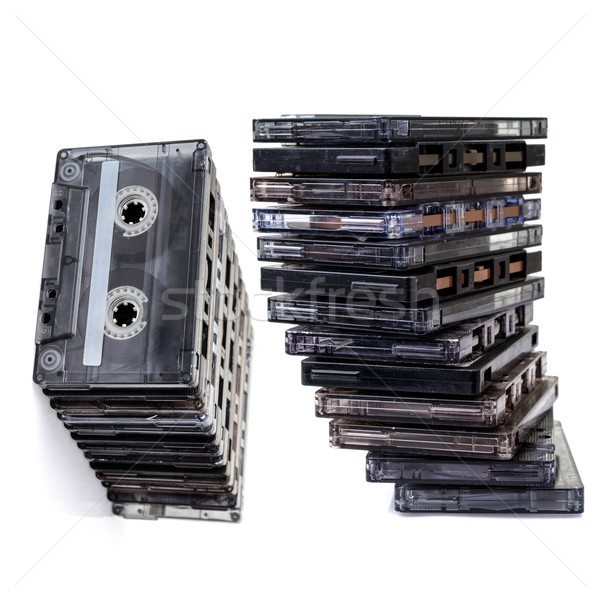 Audio Cassettes stacked Stock photo © pxhidalgo