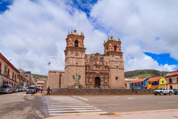 The Cathedral Basilica San Carlos Borromeo, Peru Stock photo © pxhidalgo