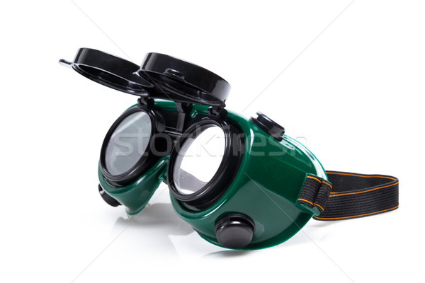 welded protective spectacles on white background isolated, close up Stock photo © pxhidalgo