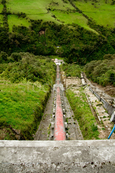 Wasser Anlage Macht Energie alten Kraftwerk Stock foto © pxhidalgo