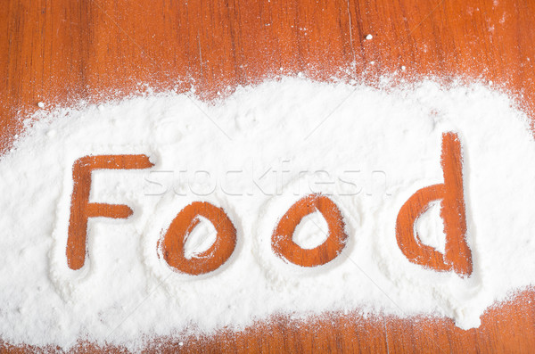 food sign, Flour Artwor Stock photo © pxhidalgo