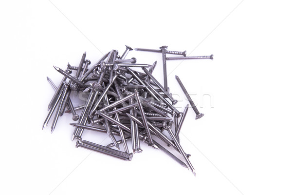 pile of iron Nails isolated on white background. Stock photo © pxhidalgo