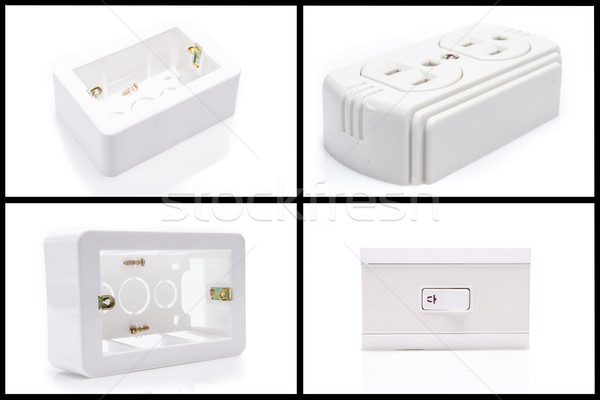Set of electric equipment isolated on white background Stock photo © pxhidalgo