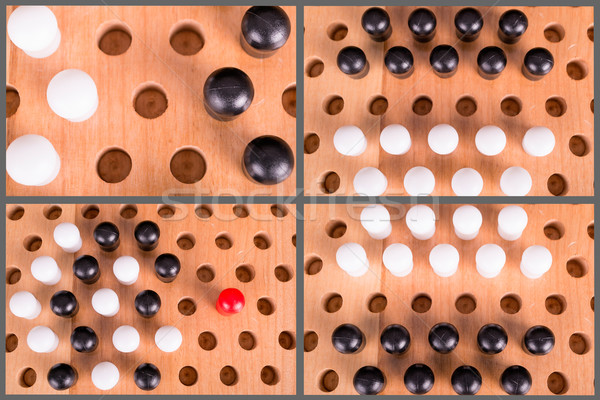 chinese checkers wooden board set Stock photo © pxhidalgo