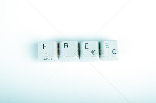 free word written with computer buttons Stock photo © pxhidalgo