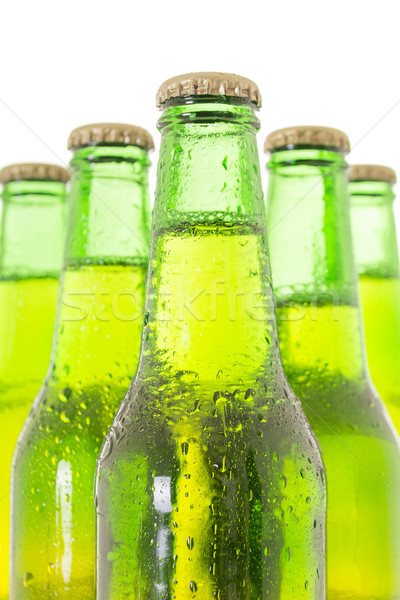 Row of beer bottles Stock photo © pxhidalgo