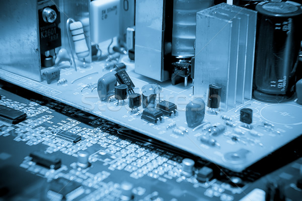 Elektronische circuit board laag contrast licht Stockfoto © pxhidalgo