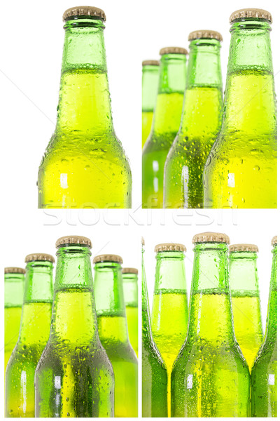 Row of beer bottles Stock photo © pxhidalgo