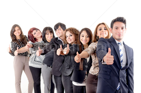 Group of hispanic business people  with thumbs up Stock photo © pxhidalgo