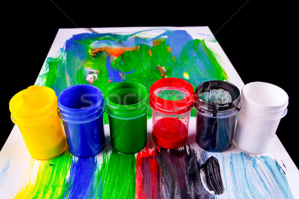 Stockfoto: Verf · kleuren · home · tools · Rood · kleur