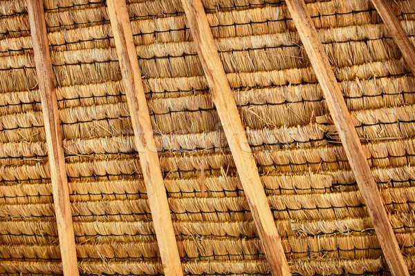 Structure of thatched roof Stock photo © pzaxe