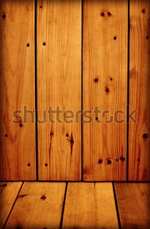 Unpretentious wooden walls and floor Stock photo © pzaxe