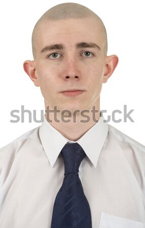 Portrait of the young man on a white background Stock photo © pzaxe