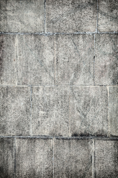 Surface of old concrete wall covered with grey plates Stock photo © pzaxe