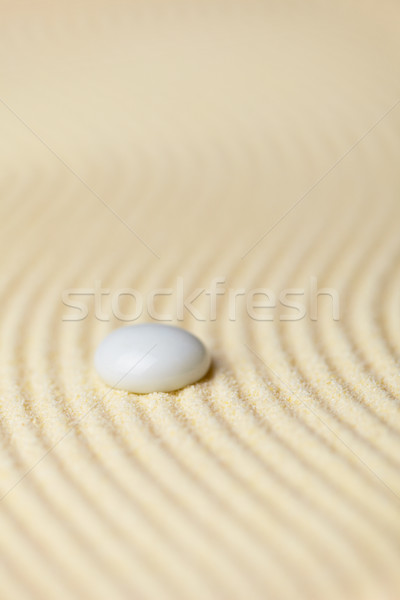 White drop on surface of yellow sand Stock photo © pzaxe