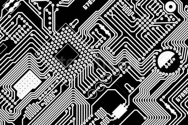 Grafik beyaz elektronik bileşenler siyah doku Stok fotoğraf © pzaxe