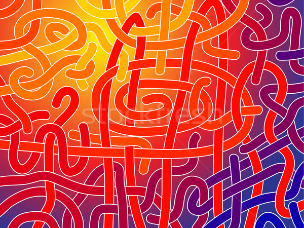 Stock photo: Weaving rainbow abstract vector background