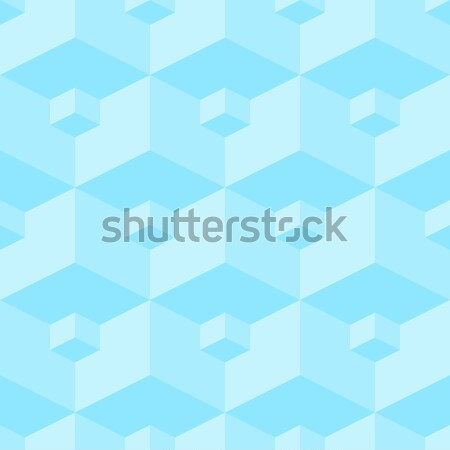 Vector seamless pattern - a three-dimensional pattern from 3D fi Stock photo © pzaxe