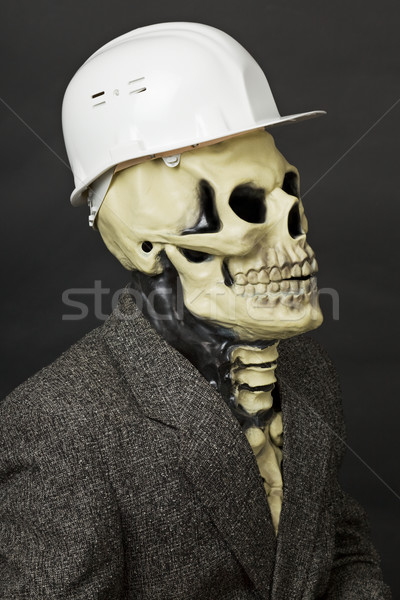 Deadly construction superintendent in helmet Stock photo © pzaxe