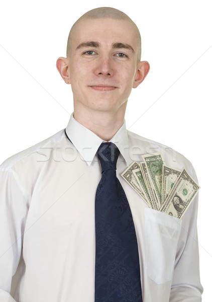 Man with money in a pocket Stock photo © pzaxe