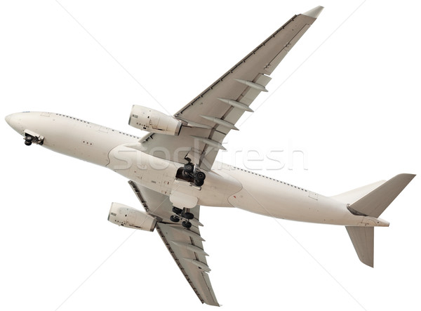 Samolot biały odizolowany działalności świetle technologii Zdjęcia stock © pzaxe