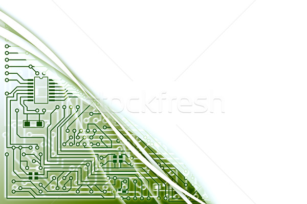 Electronic light green abstract background Stock photo © pzaxe