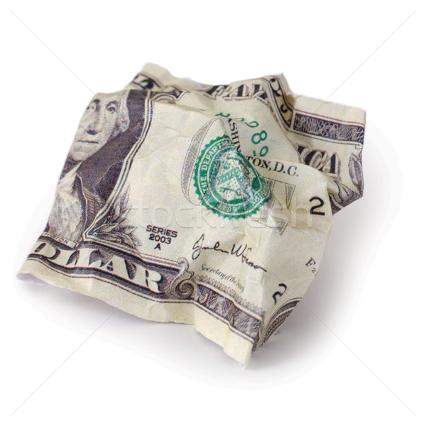 crumpled dollar Stock photo © pzaxe