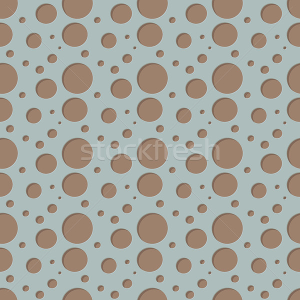 Vector seamless pattern - blue surface with holes Stock photo © pzaxe