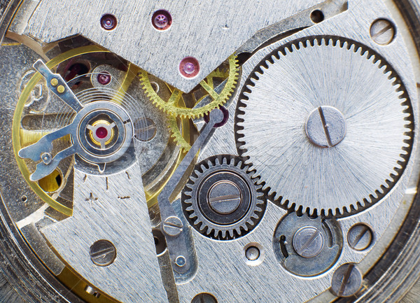 Ancient metal clockwork Stock photo © pzaxe